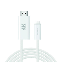 4smarts 540957 - 2 m - USB C - HDMI Typ A (Standard) - Weiß