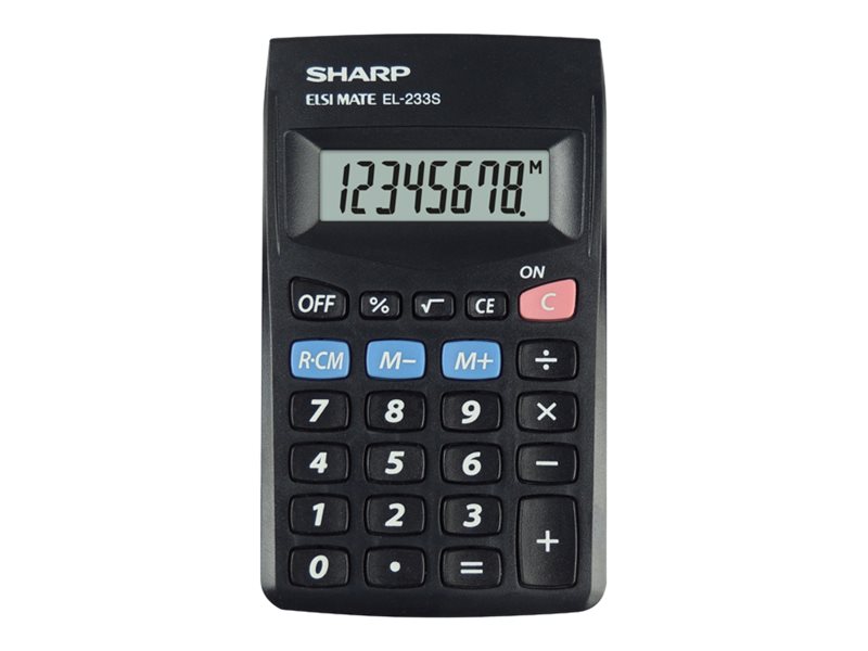 SHARP EL-233S Taschenrechner weiss SHARP EL-233S Taschenrechner weiss
