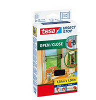 tesa Fliegengitter INSECT STOP OPEN/CLOSE anthrazit 1,3 x 1,5 m