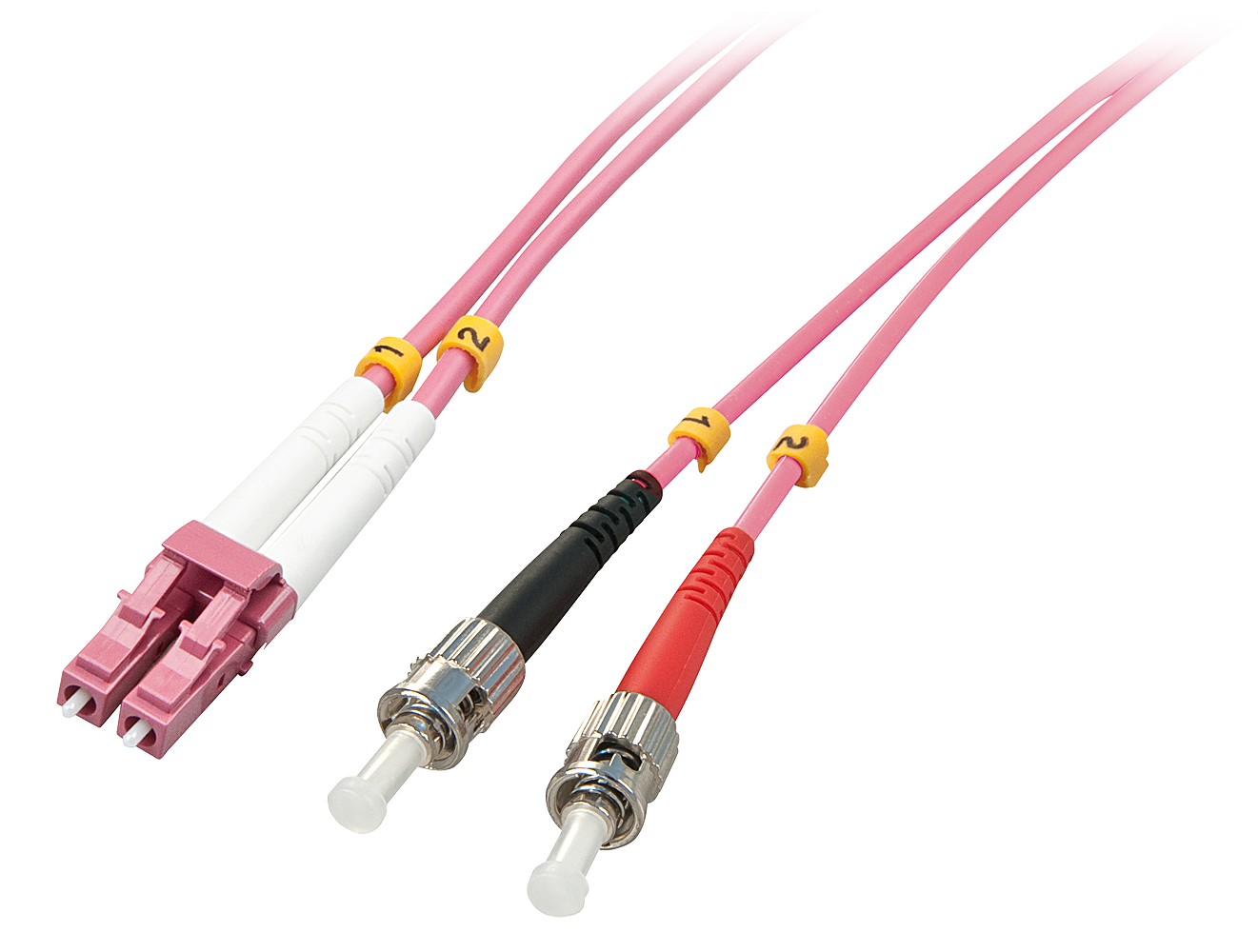 LINDY LWL-Duplexkabel LC/ST OM4 2m 50/125, Multimode LINDY LWL-Duplexkabel LC/ST OM4 2m 50/125, Multimode