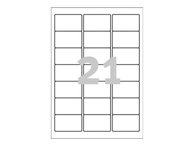 630 AVERY Zweckform Etiketten L6023REV-25 weiss 63,5 x 38,1 mm 630 AVERY Zweckform Etiketten L6023REV-25 weiss 63,5 x 38,1 mm