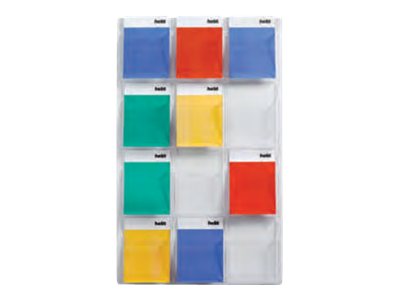 helit Wandprospekthalter transparent 12x DIN A4 76,6 x 5,1 x 126,0 cm, 1 St