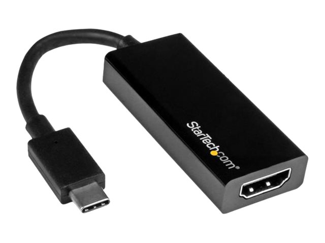 StarTech.com USB-C auf HDMI Adapter - Thunderbolt 3 kompatibel - Schwarz - 4K 30Hz - externer Videoadapter - Schwarz