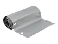Delock Kabelschutzschlauch mit Knopfverschluss hitzebestaendig 2 m x 50 mm grau schwarz