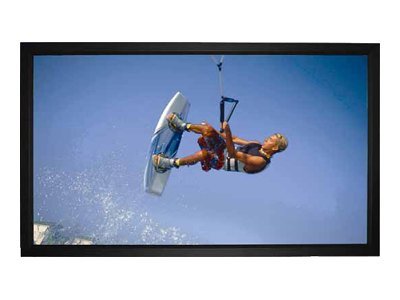 MEDIUM Frame Budget Rahmenleinwand BM 200x113cm AM 216x129cm BxH 16:9 Format 8cm schwarzer Rahmen Typ D