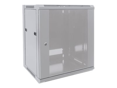 INTELLINET 48,3cm Wandverteiler 9 HE 600mm tief 19Zoll HxBxT 500 x 570 x 600 mm unmontiert grau