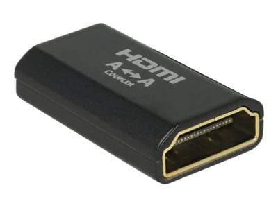 Delock Adapter HDMI-A Buchse > HDMI-A Buchse 4K Gender Changer schwarz Delock Adapter HDMI-A Buchse > HDMI-A Buchse 4K Gender Changer schwarz