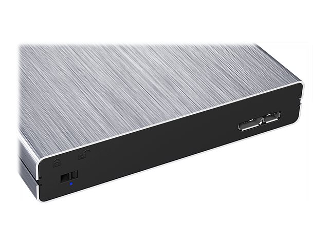 ICY BOX IB-241WP Gehaeuse mit USB 3.0 fuer 6,35cm 2,5Zoll mit Schreibschutz-Schalter und Festplattenhoehe bis 9,5 mm