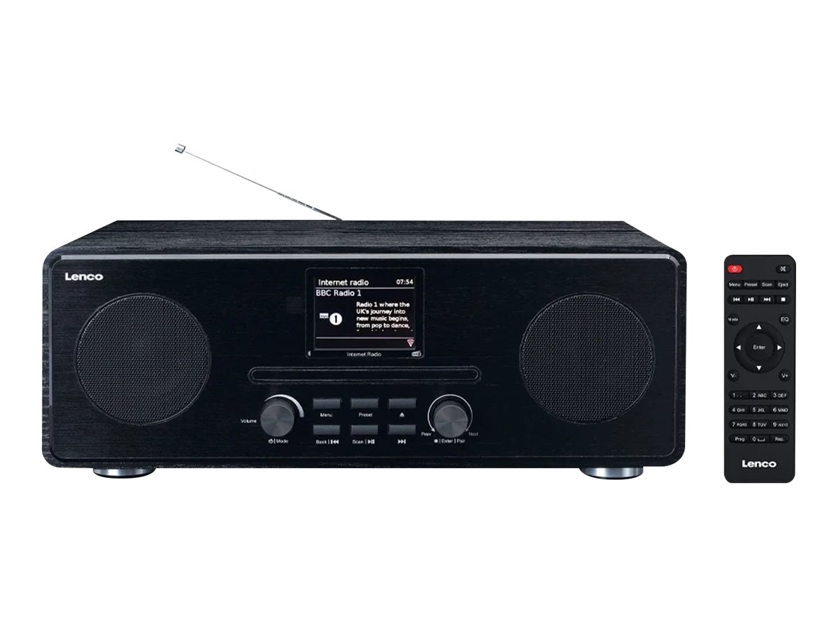 LENCO DIR260BK Internetradio mit DAB, BT CD, schwarz