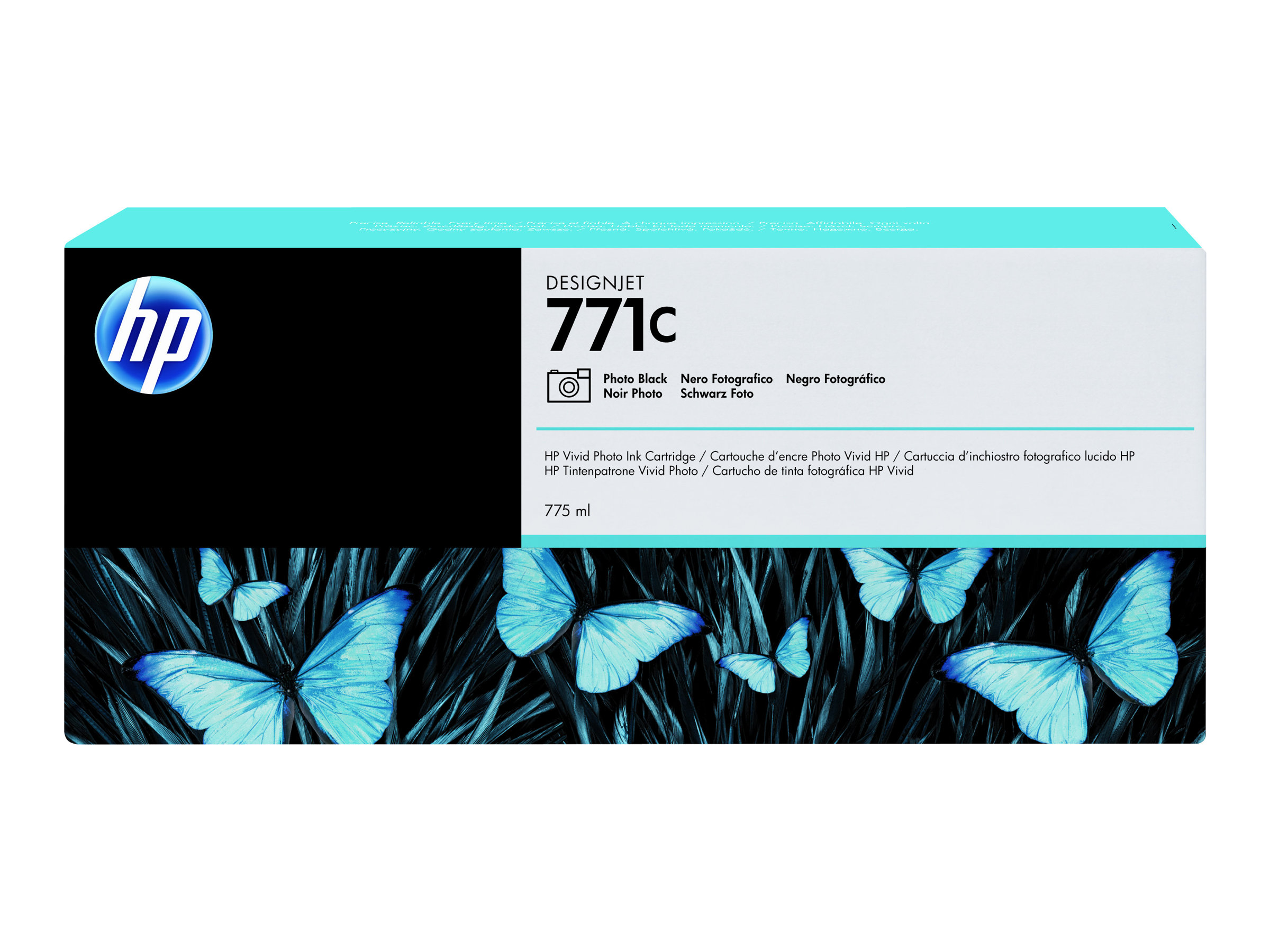 HP 771C Original Tinte foto schwarz Standardkapazität 775ml 1er-Pack HP 771C Original Tinte foto schwarz Standardkapazität 775ml 1er-Pack