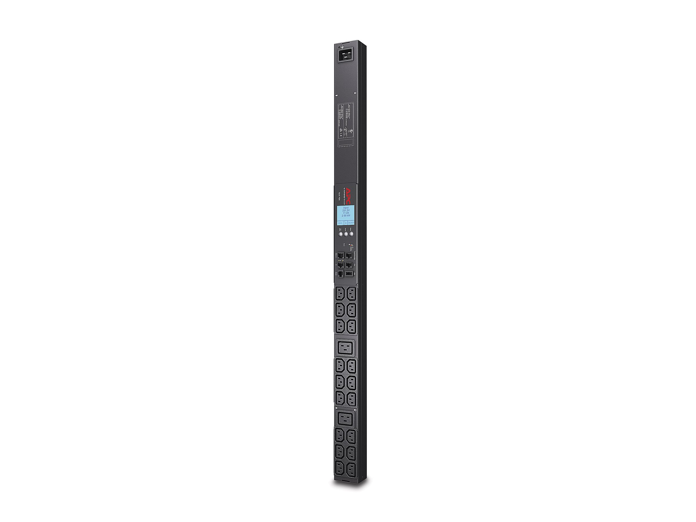 APC Rack PDU 2G Metered ZeroU 16A 230V (18)C13 & (2)C19 Cord Length (0 meters) IEC320 APC Rack PDU 2G Metered ZeroU 16A 230V (18)C13 & (2)C19 Cord Length (0 meters) IEC320