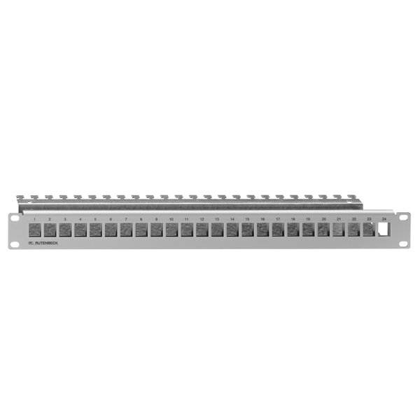 Rutenbeck Patchpanel 24-fach leer lichtgrau PP-UM A-24/1 für max. 24-Module 1HE Rutenbeck Patchpanel 24-fach leer lichtgrau PP-UM A-24/1 für max. 24-Module 1HE
