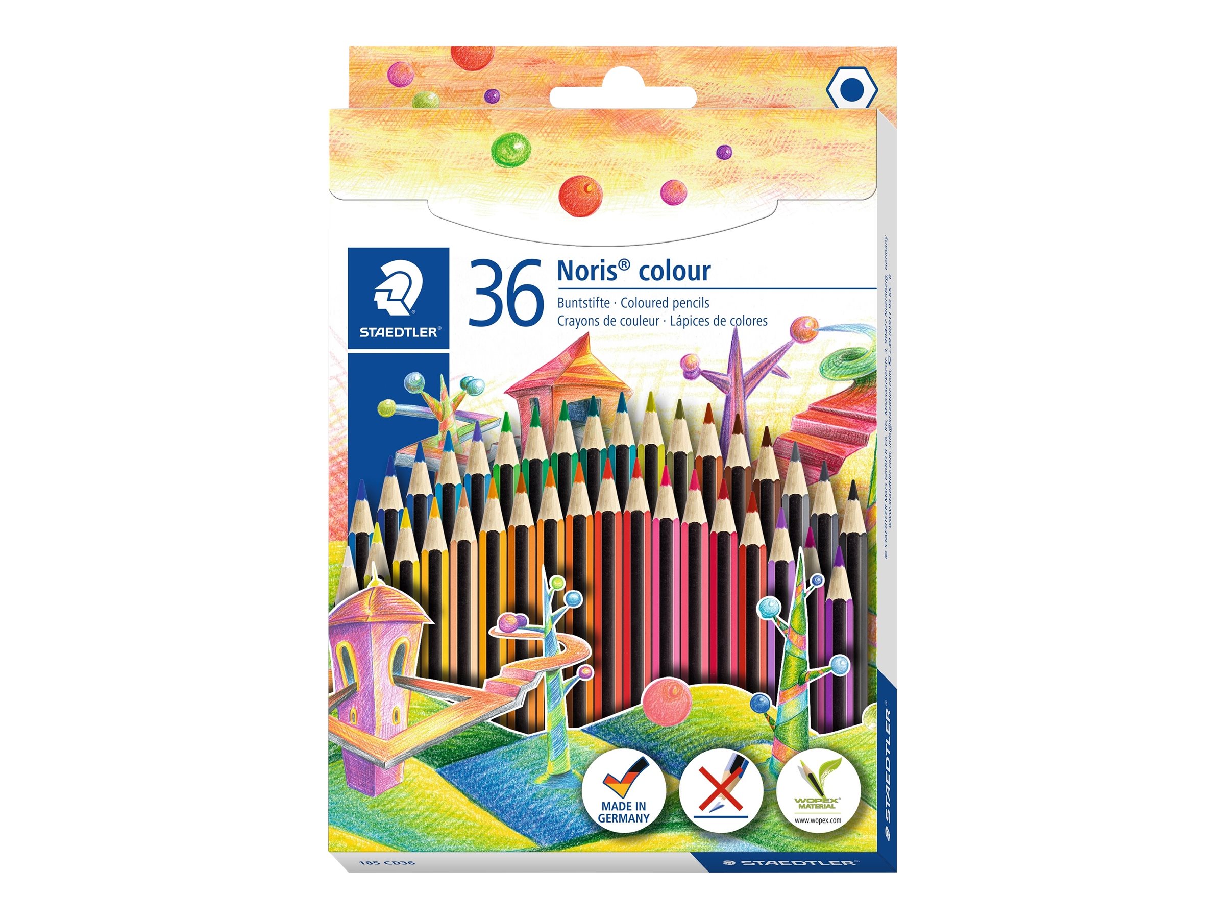 STAEDTLER Noris® colour 185 Buntstifte farbsortiert, 36 St. STAEDTLER Noris® colour 185 Buntstifte farbsortiert, 36 St.