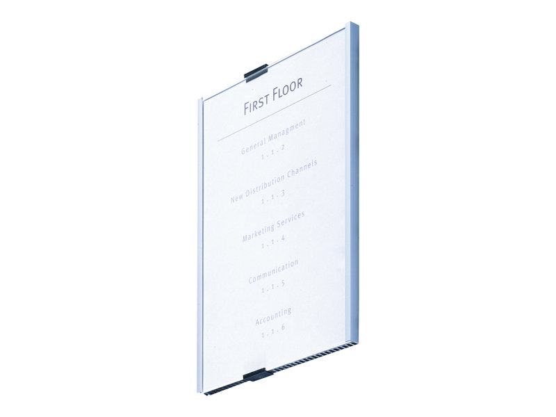 Durable INFO SIGN Türschild A4 210x297mm metallic silber