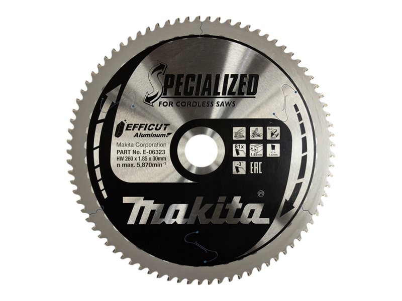 makita E-06323 Kreissägeblatt 260,0 mm, 81 Zähne makita E-06323 Kreissägeblatt 260,0 mm, 81 Zähne
