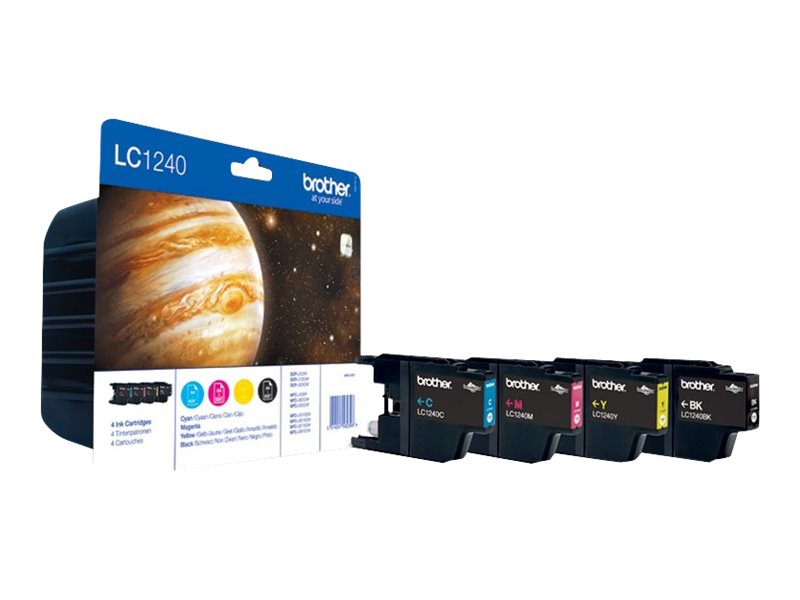 Brother LC1240 Tinte Schwarz Gelb Cyan Magenta