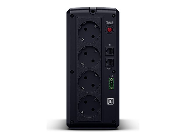 CYBERPOWER UT1200EG Line-Interactive 1200VA/700W LED AVR USB HID compliant Ausgang 4 Schuko schwarz