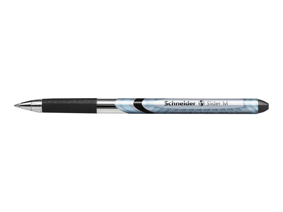 Schneider Kugelschreiber Slider Basic M schwarz, Schreibfarbe schwarz, 10 St