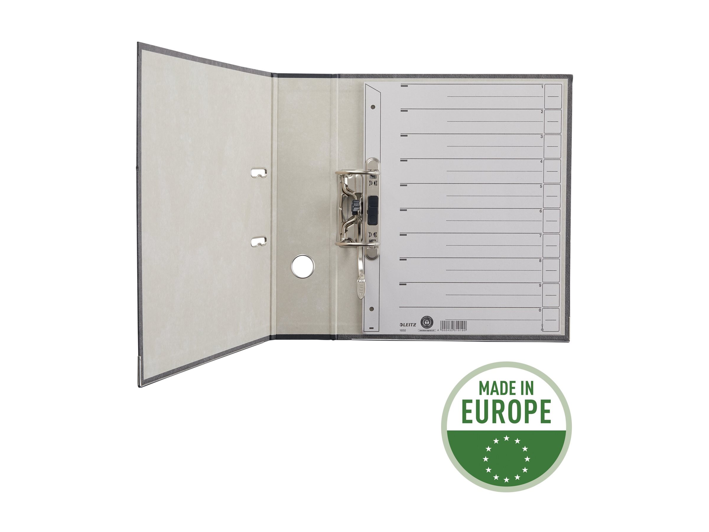 LEITZ Trennblaetter 1650 1-0 grau, 100 St.