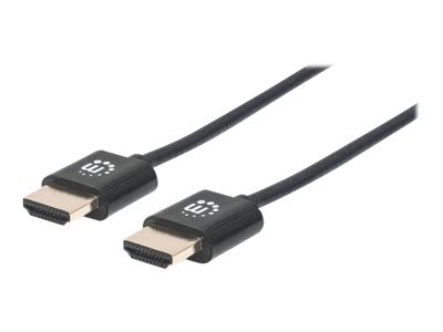 MANHATTAN HDMI-Kabel ultradÃ¼nn mit Ethernet 3 m. schwarz