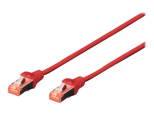 DIGITUS CAT 6 S/FTP Patchkabel, 10 StÃ¼ck, 2m, rot