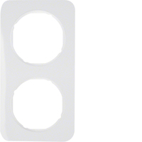 Berker Rahmen 10122189 2-fach R.1 polarweiß gl. Berker Rahmen 10122189 2-fach R.1 polarweiß gl.