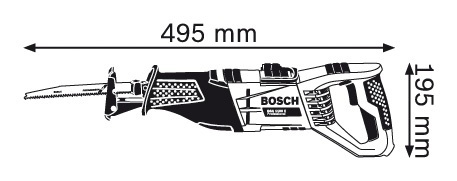 Bosch GSA 1100 E Säbelsäge 2700 SPM 2,8 cm