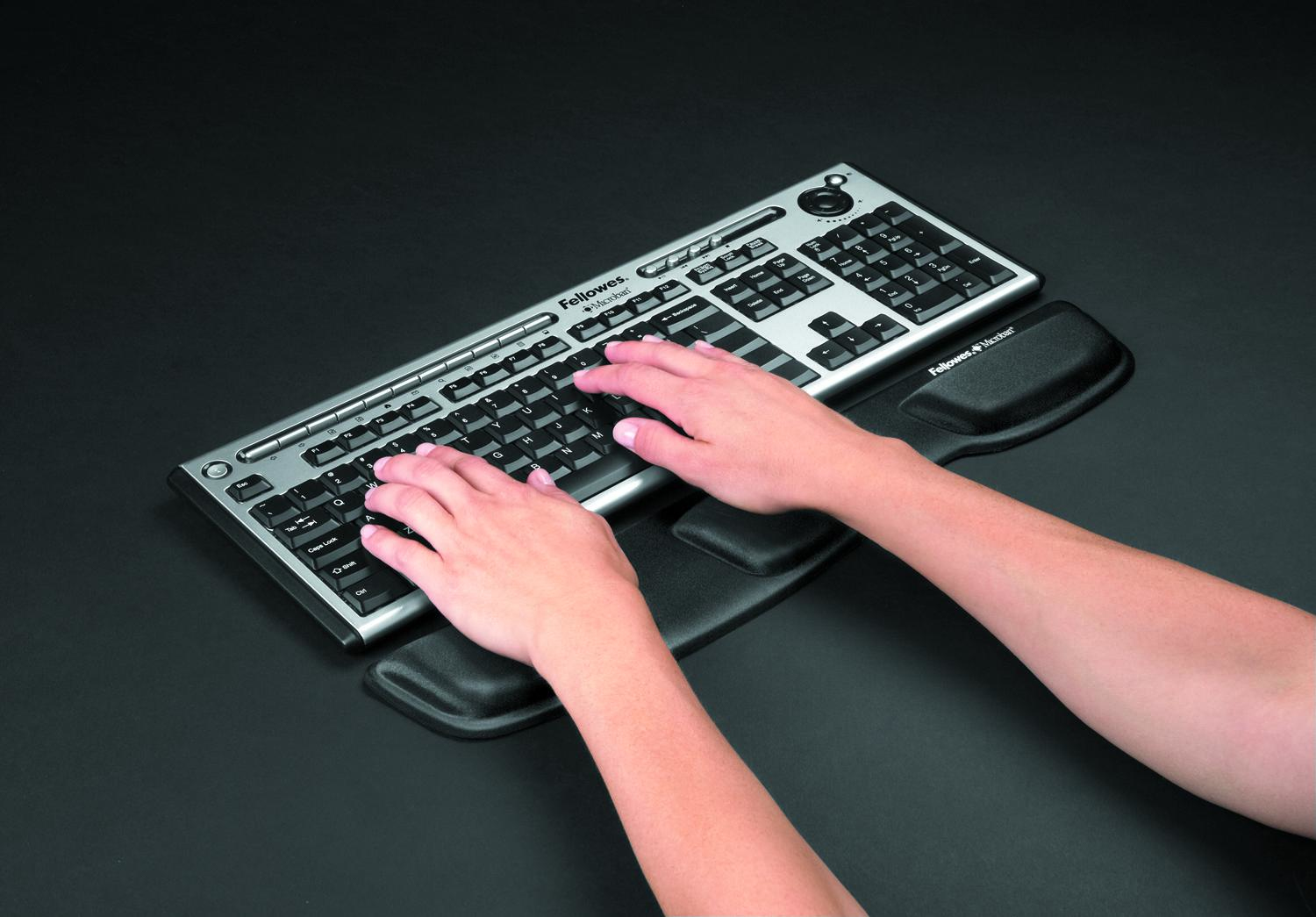 Fellowes Keyboard Palm Support Handballenauflage Schwarz