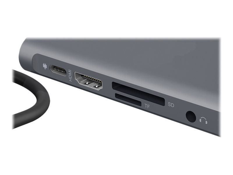 ICY BOX mobile Type-C DockingStation IB-DK4040-CPD 3x USB A 1xType-C mit Power Delivery HDMI und VGA  HDMI bis zu 3840x2160 30 Hz