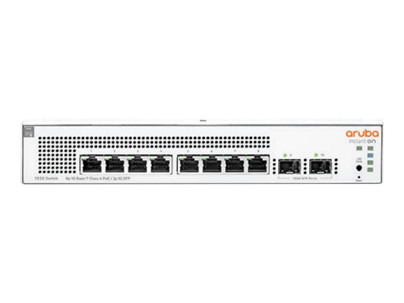 HPE Networking Instant On Switch 8p Gigabit CL4 PoE 2p SFP 124W 1930 EU en HPE Networking Instant On Switch 8p Gigabit CL4 PoE 2p SFP 124W 1930 EU en