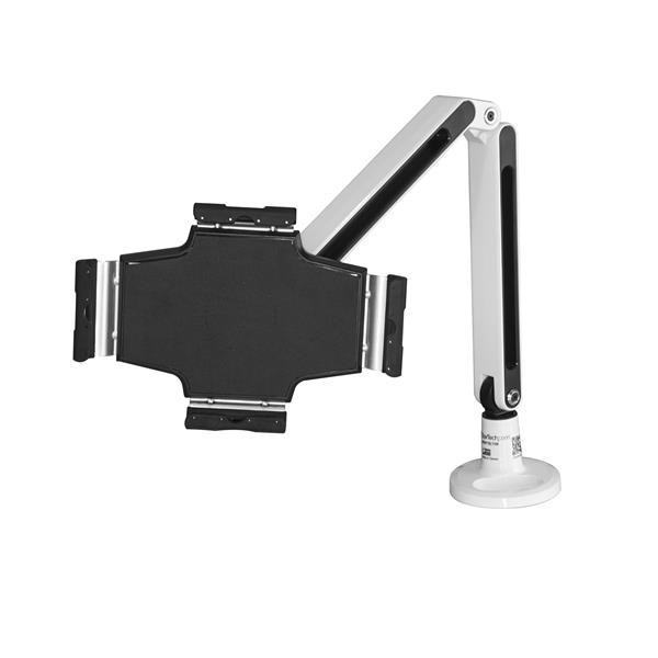 STARTECHCOM Schreibtisch Tablet Halter Schwenkbarer Arm Für iPad und Android Weiss Tablethalter Tablet Halterung