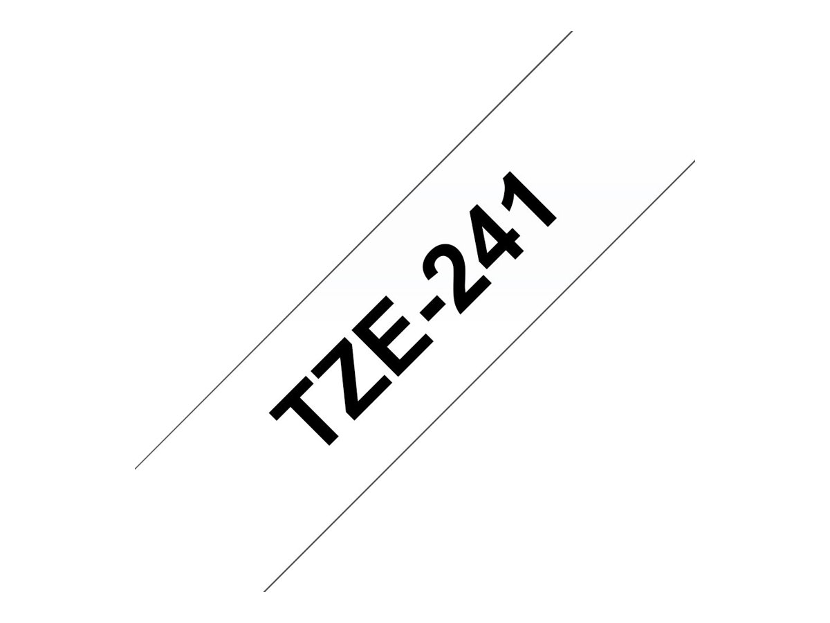 TZE241 BROTHER PT Schriftband 18mm weiss TZE241 BROTHER PT Schriftband 18mm weiss