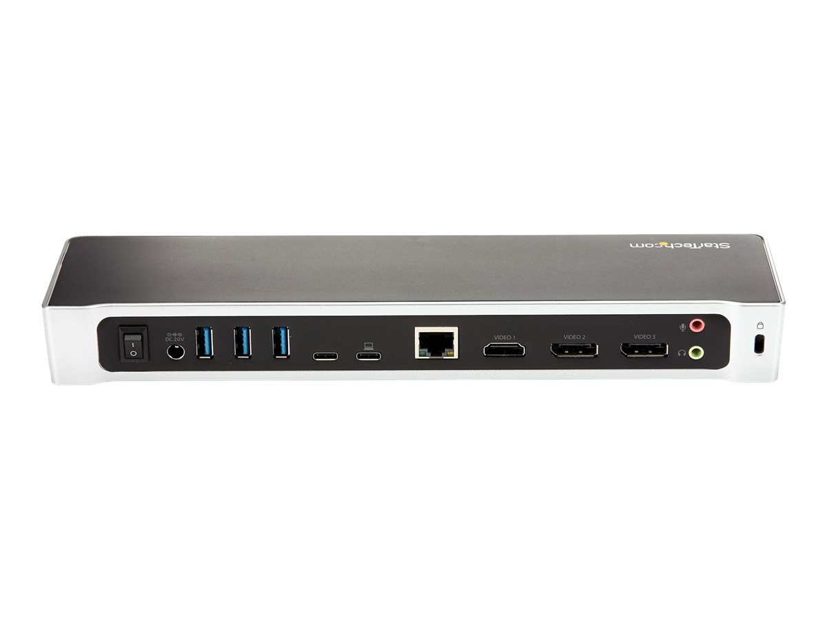STARTECH.COM 4K USB C Dock - 60W Power Delivery - Triple Monitor USB C to HDMI DisplayPort Docking Station DK30CH2DPPDU STARTECH.COM 4K USB C Dock - 60W Power Delivery - Triple Monitor USB C to HDMI DisplayPort Docking Station DK30CH2DPPDU