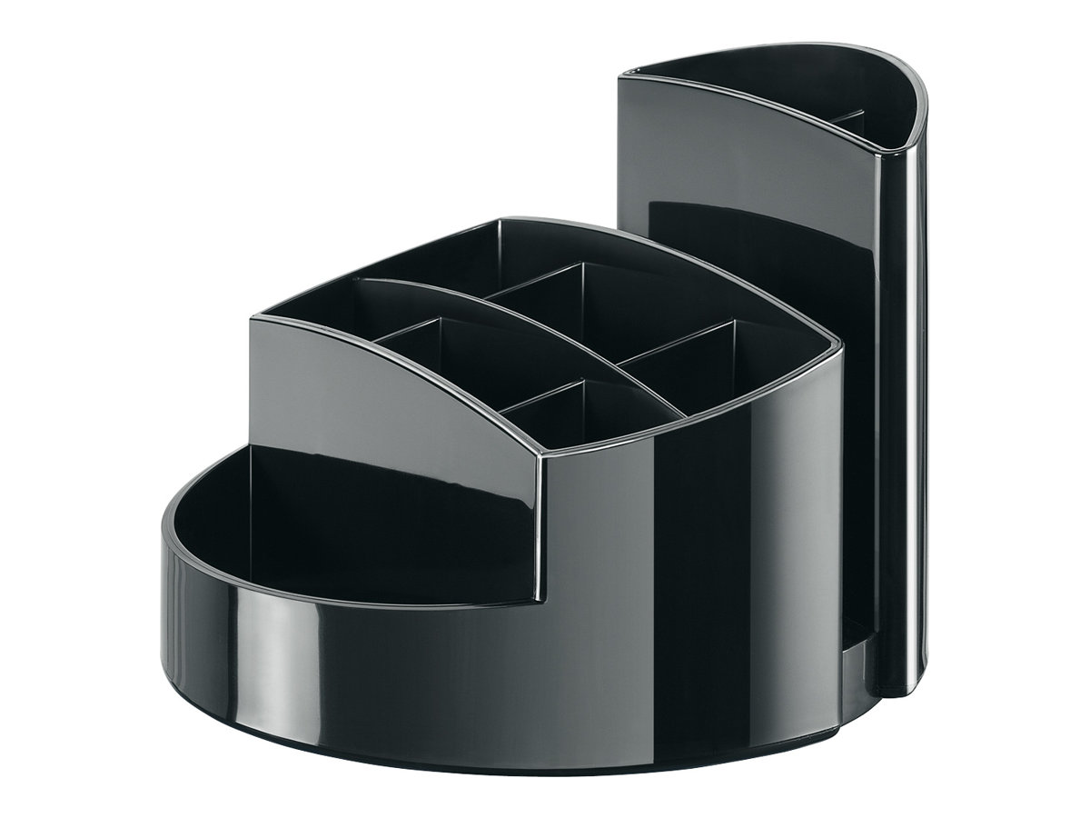 HAN Stiftehalter RONDO schwarz Polystyrol 9 Faecher 14,0 x 14,0 x 10,9 cm HAN Stiftehalter RONDO schwarz Polystyrol 9 Faecher 14,0 x 14,0 x 10,9 cm