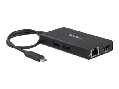 STARTECH.COM USB-C Multiport Adapter - mit Power Delivery USB PD - USB Type C zu 4K HDMI USB 3.0 Gigabit Ethernet Hub STARTECH.COM USB-C Multiport Adapter - mit Power Delivery USB PD - USB Type C zu 4K HDMI USB 3.0 Gigabit Ethernet Hub