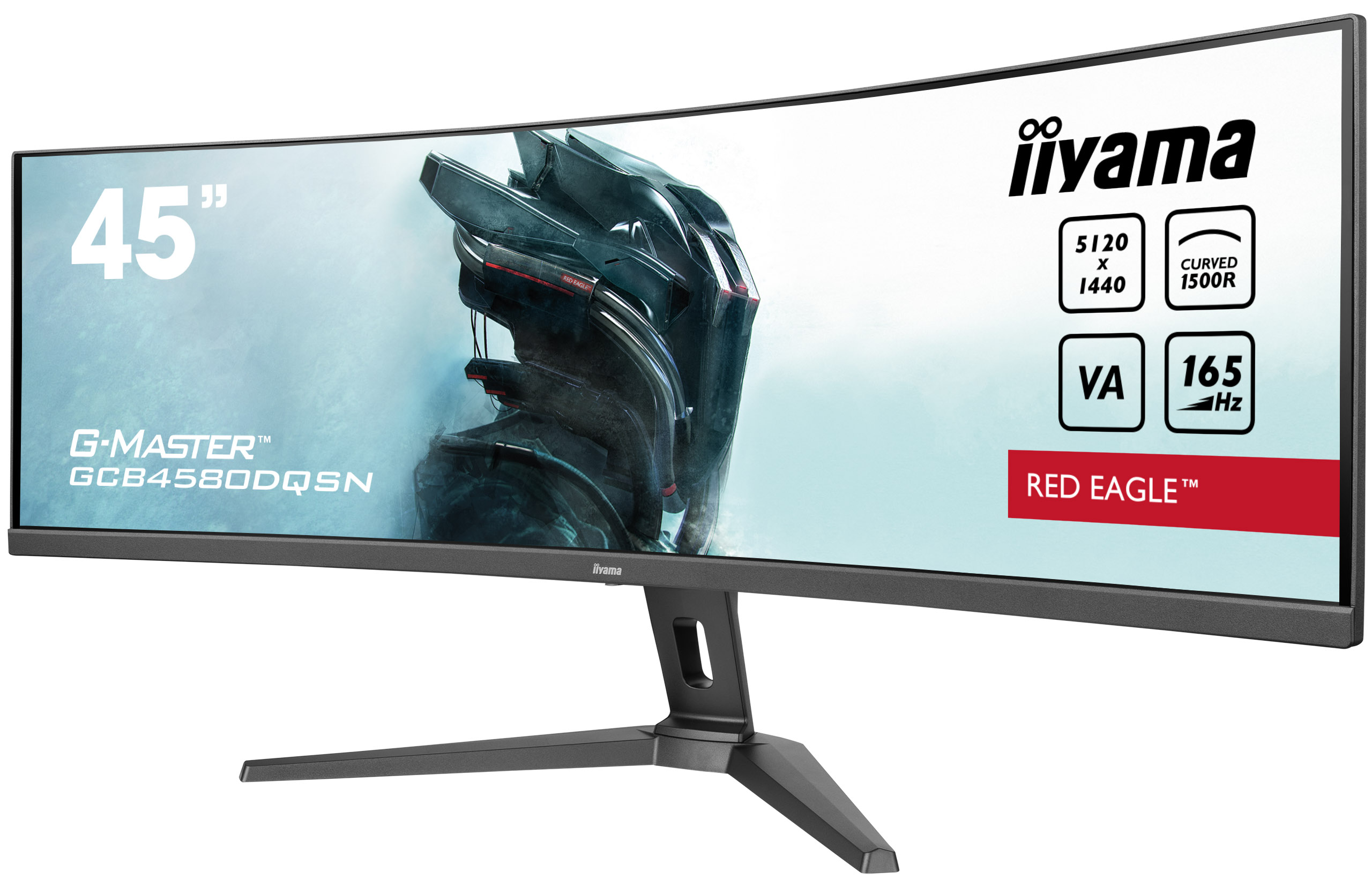 IIYAMA GCB4580DQSNB1 113,03cm 44,5Zoll ETE VA DQHD Curved 1500R 165Hz 450cdm2 0,8ms Speakers DP 2xHDMI USBC Dock KVM USB32x3