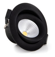 TLGR LED-Deckeneinbaustrahler LB24 SLC ONE 360° 3000K schwarz TLGR LED-Deckeneinbaustrahler LB24 SLC ONE 360° 3000K schwarz