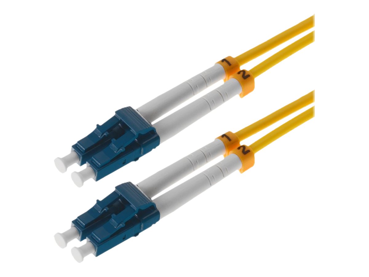 helos LWL Patchkabel LC/LC Duplex 9/125µm OS2 gelb 1,0m helos LWL Patchkabel LC/LC Duplex 9/125µm OS2 gelb 1,0m