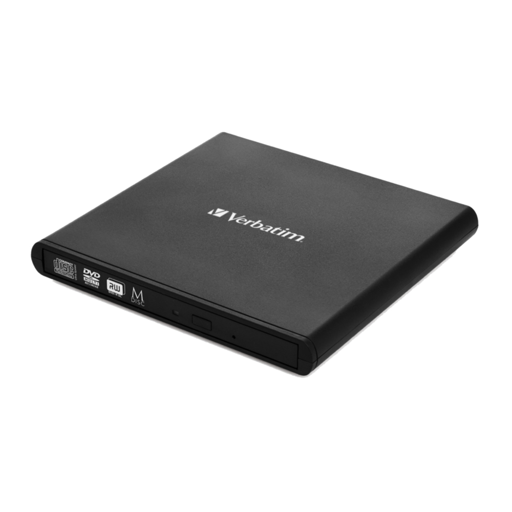 Verbatim Mobile DVD ReWriter USB 20 Light Version 53504