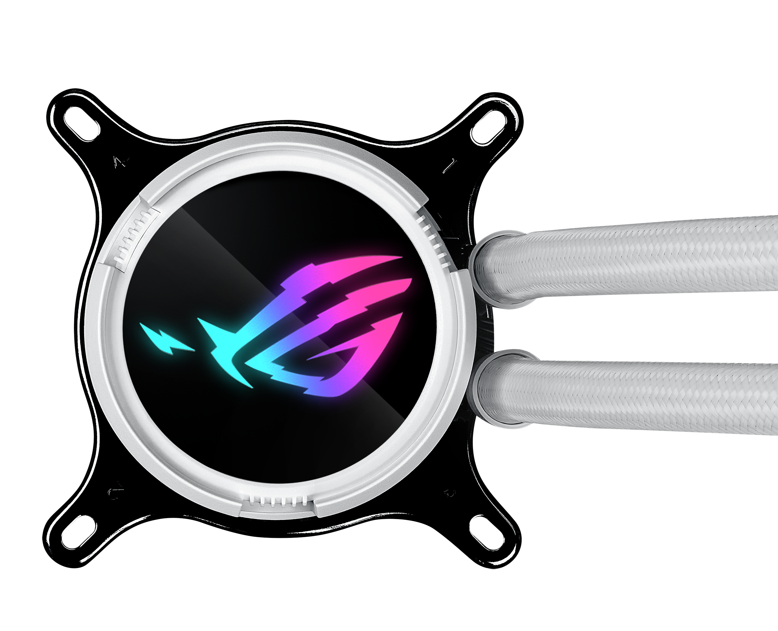 ASUS ROG Strix LC III 360 ARGB WHT allinone CPU liquid cooler with 360 rotatable water block Premium ROG ARGB fans