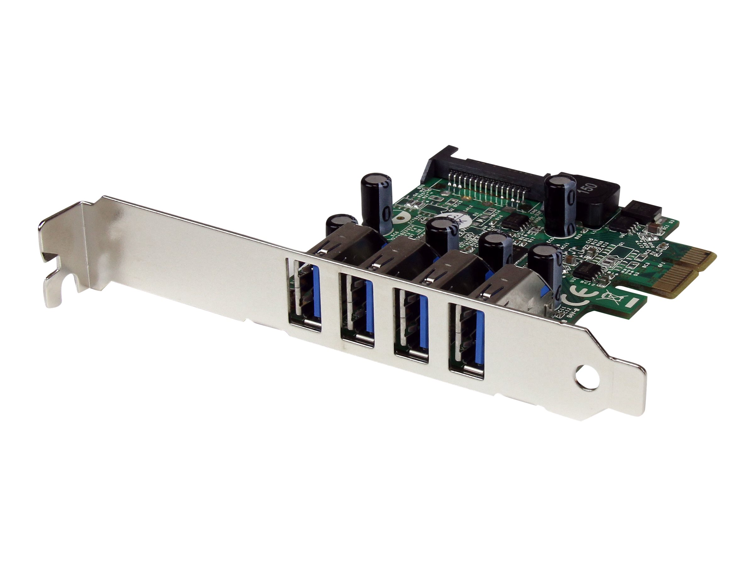 StarTech.com 4 Port PCI Express USB 3.0 SuperSpeed Schnittstellenkarte mit UASP - SATA Strom - PCIe 4x USB 3.0 mit SATA-Anschluss - USB-Adapter - PCIe - USB 3.0 x 4