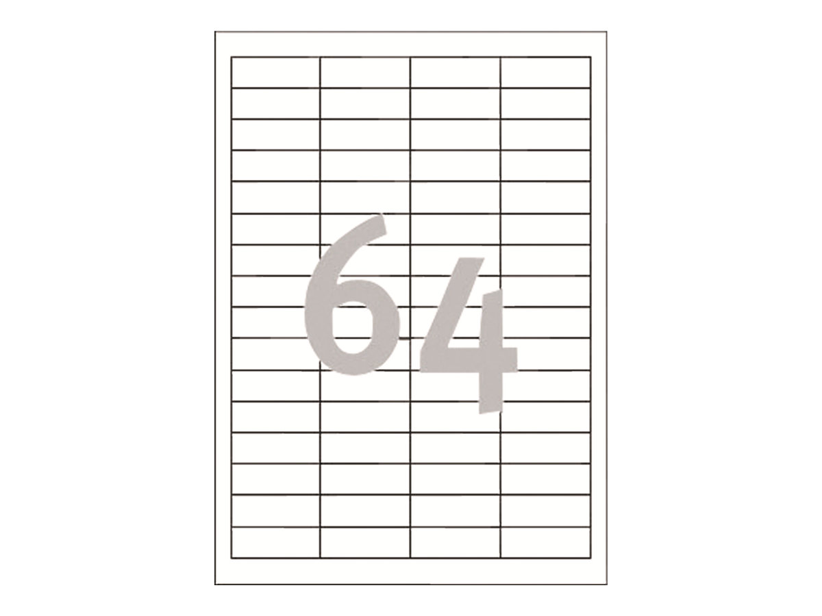 6.400 AVERY Zweckform Etiketten 3667 weiss 48,5 x 16,9 mm 6.400 AVERY Zweckform Etiketten 3667 weiss 48,5 x 16,9 mm