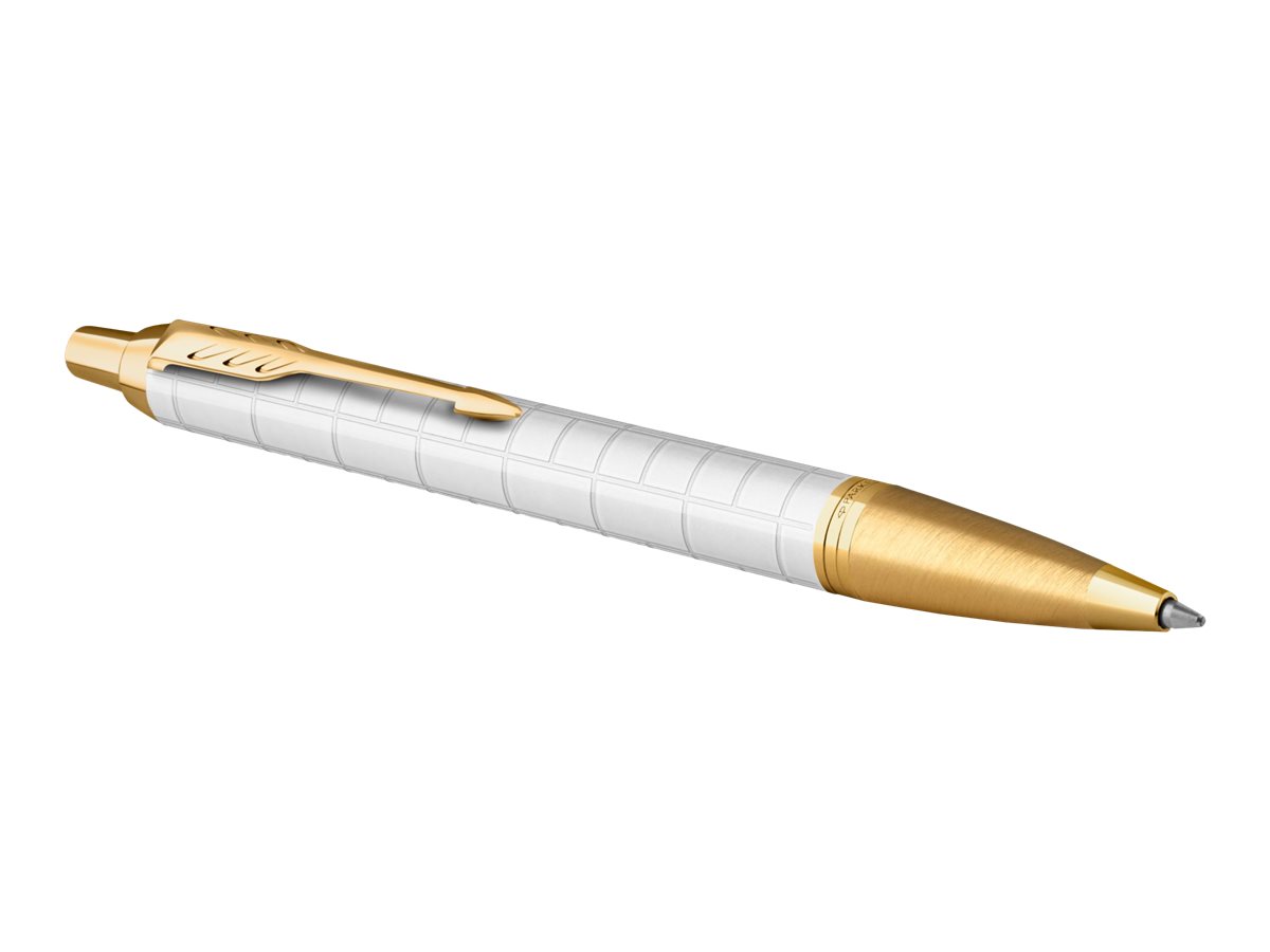 PARKER Kugelschreiber IM Premium weiss/gold, Schreibfarbe: blau, 1 St.