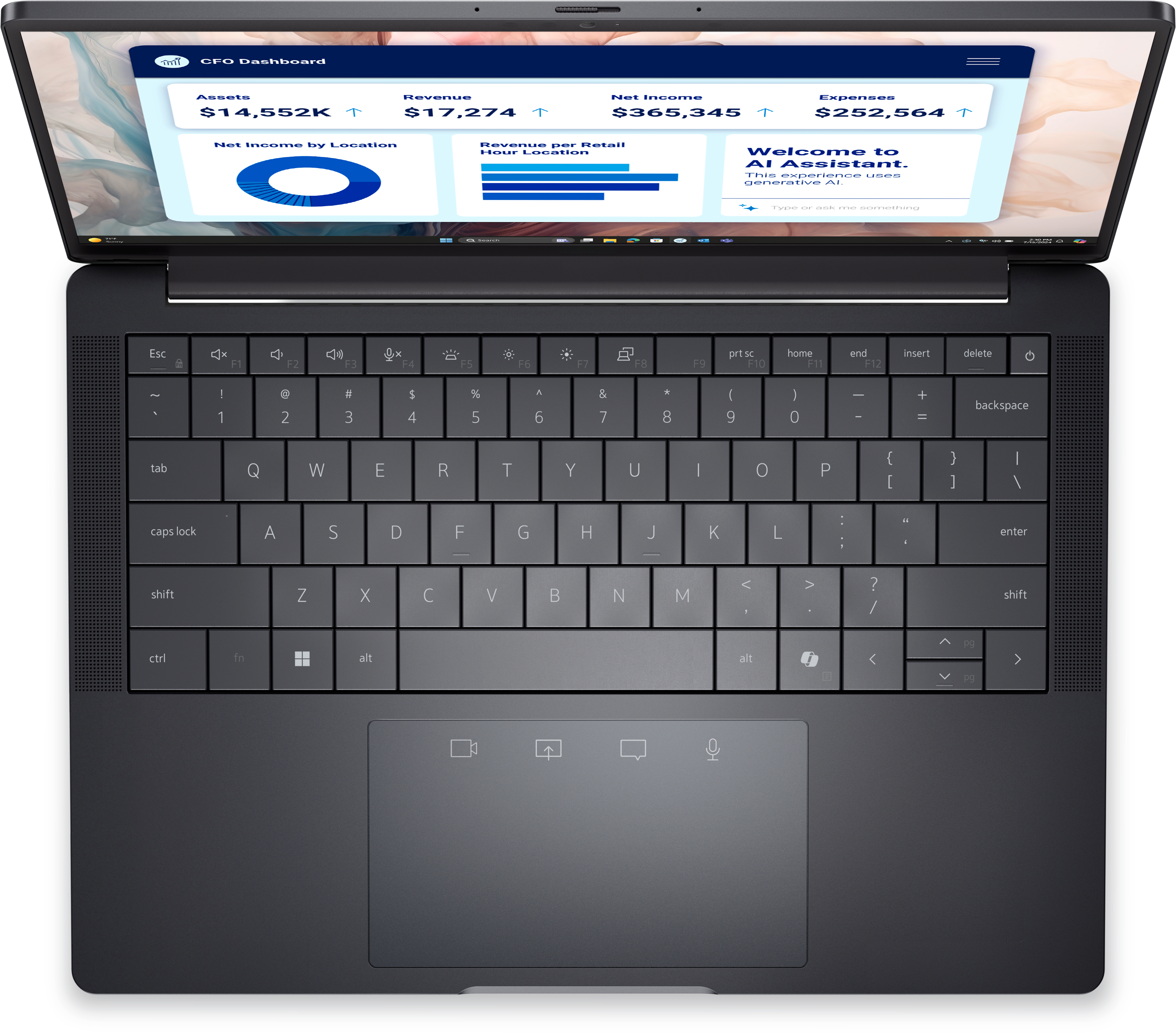 DELL Pro 13 Premium PA13250 Ultra 7 268V 34,04cm 133Zoll QHD Touch 32GB 512GB SSD IR Cam Mic FgrPr 3 Cell 65W WLAN Bcklt Kb W11P