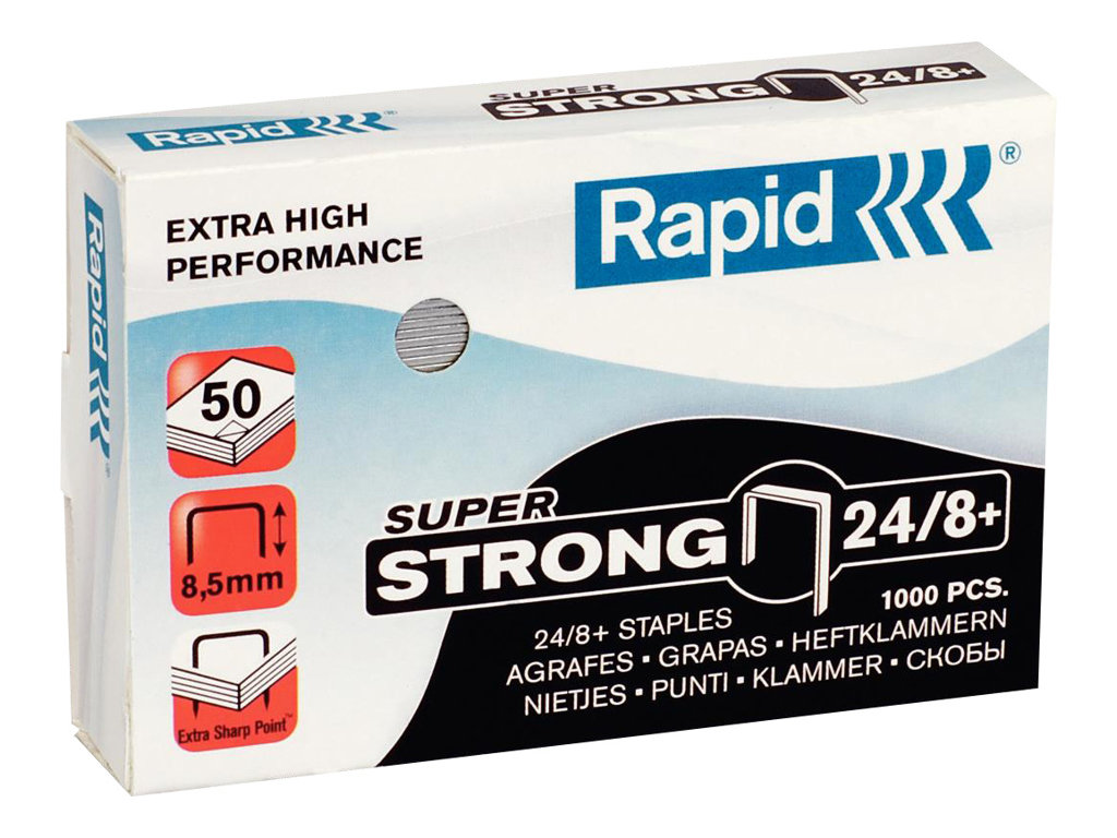 1.000 Rapid Heftklammern Super Strong 24/8 1.000 Rapid Heftklammern Super Strong 24/8
