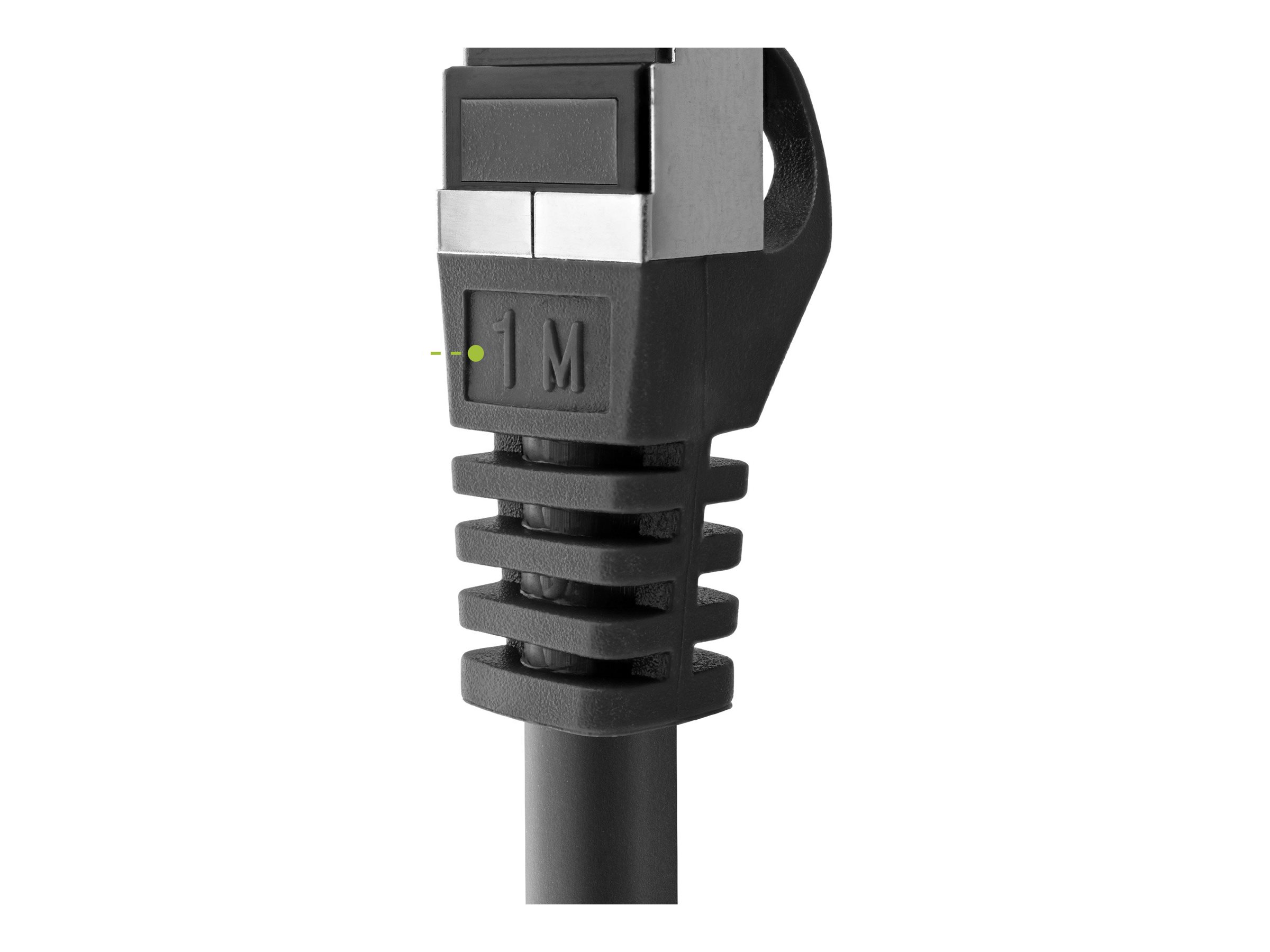 INLINE Patchkabel Cat.6 250MHz PVC CCA schwarz 0,3m