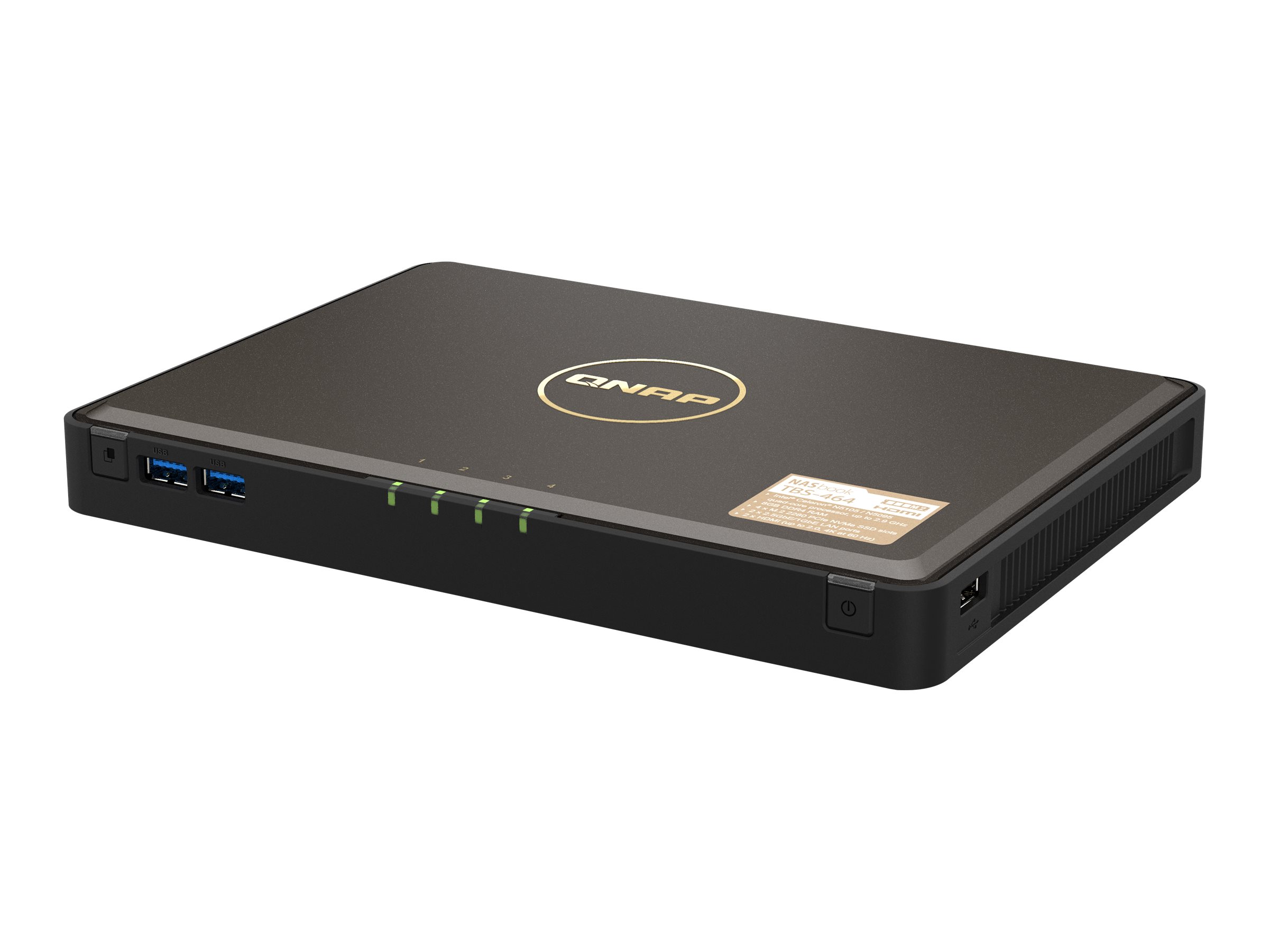 QNAP TBS4648G Intel Celeron N5105N5095 quadcore 15GHz processor burst up to 29GHz 8GB DDR4 RAM