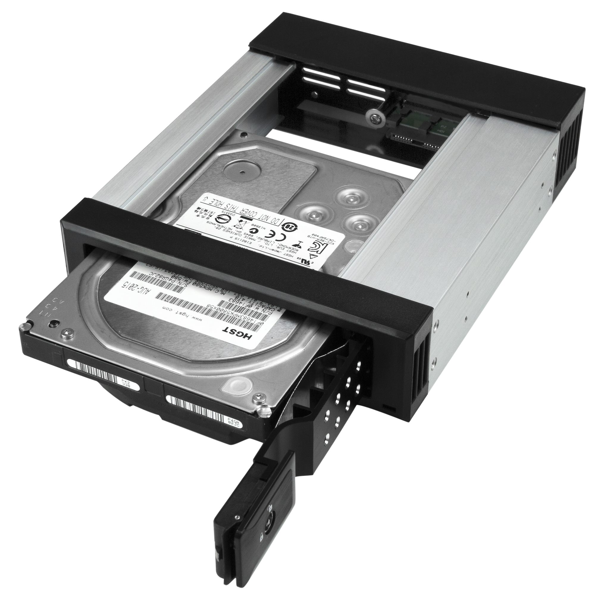STARTECHCOM 13,34cm5,25Zoll auf 8,89cm3,25Zoll Festplatten Wechselrahmen 3,5Zoll SATASAS LaufwerkeTraegerlosSASSATA Backplane