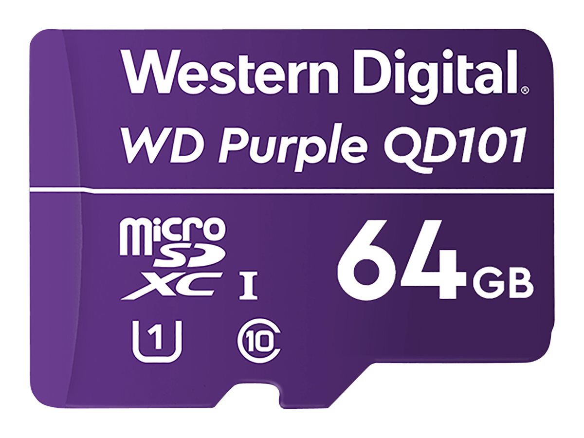 WD Purple 64GB Surveillance microSD XC Class - 10 UHS 1 WD Purple 64GB Surveillance microSD XC Class - 10 UHS 1