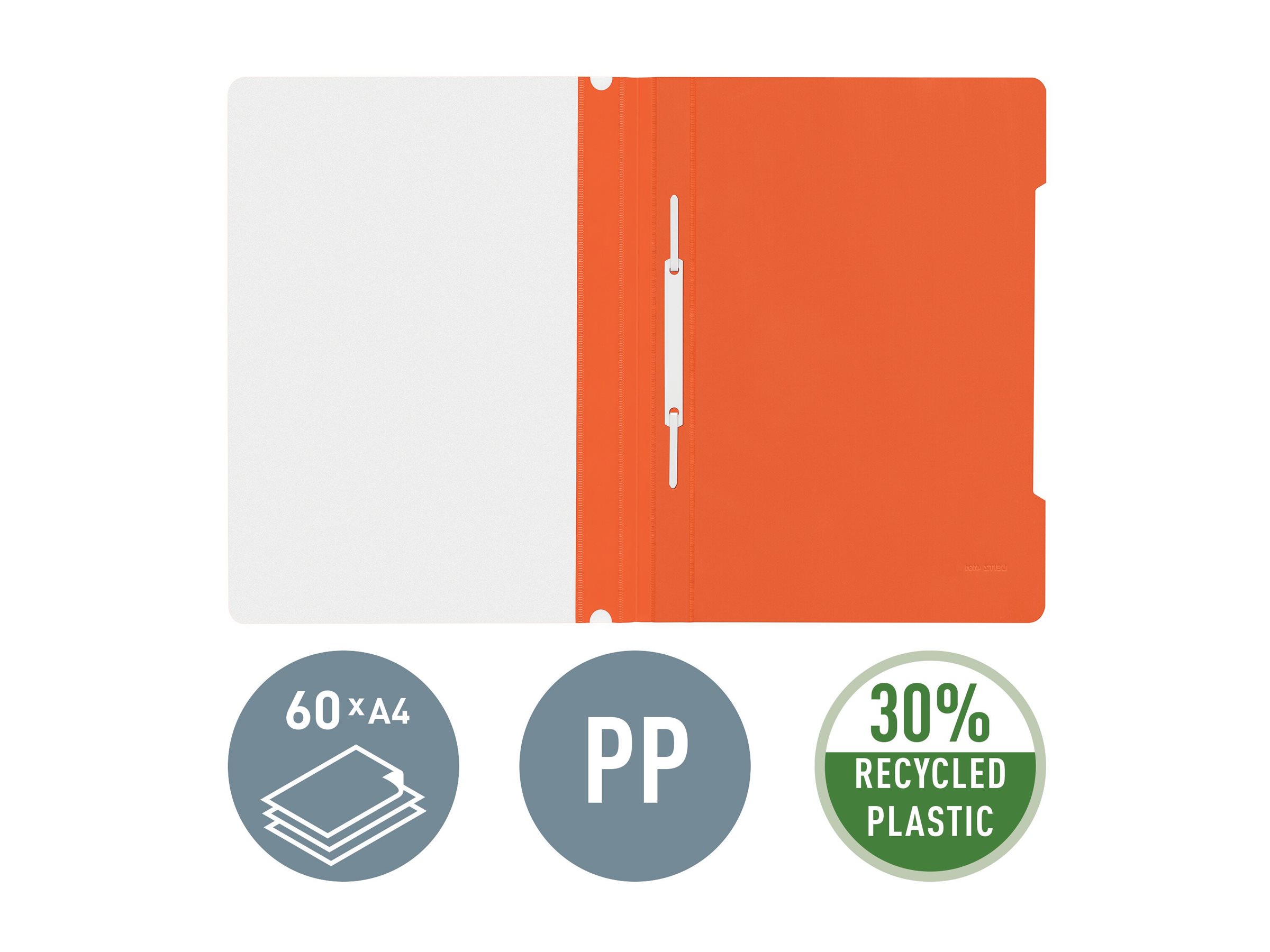LEITZ Schnellhefter 4191 Kunststoff orange DIN A4